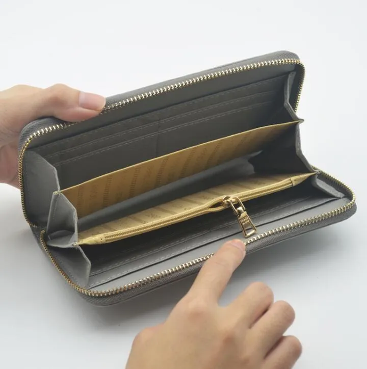 2021 Klassieke Humanoid Pattern Wallet Vrouwen Tas gewatteerd leer rechthoekige overdekte portefeuilles Portes Tassen