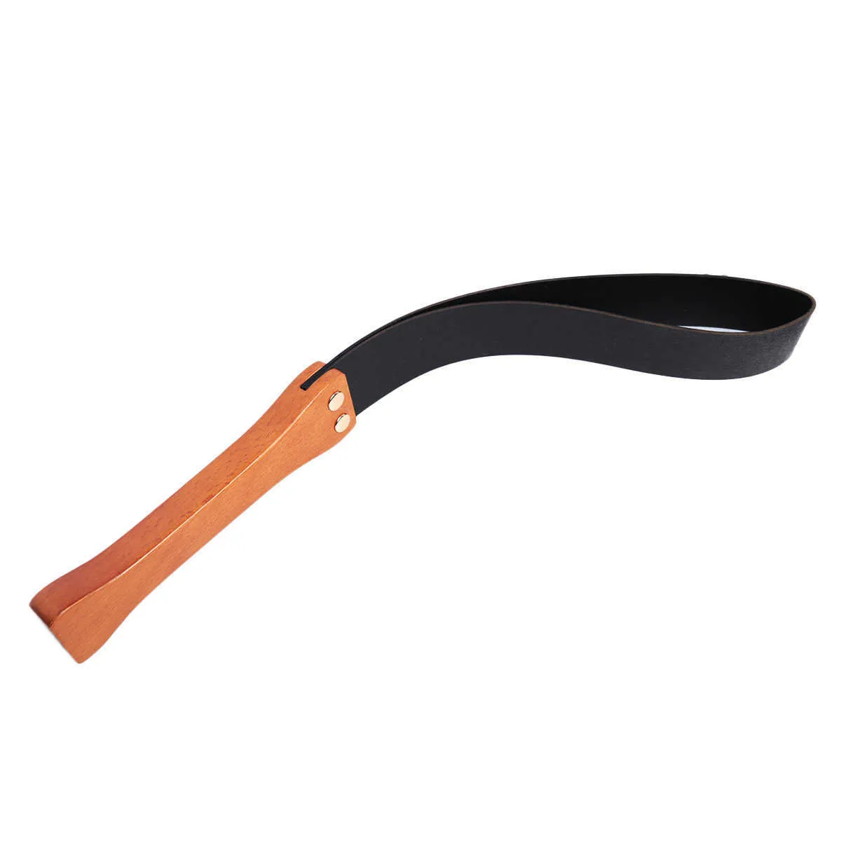 Thierry Wooden Handle PU Leather Paddle Restraint Fetish Products Adult Games Whip Spanking Novelty Sex Toys for couples P0816