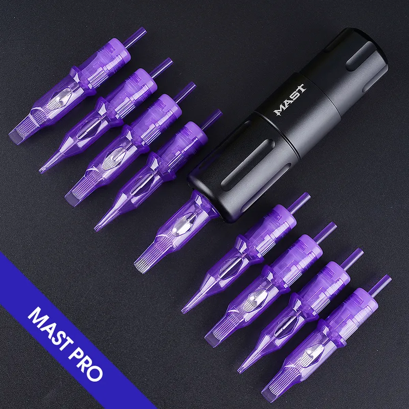 Mast Pro 1RL Sterilized Tattoo Cartridge Needles Supply Permanent Makeup Round Liner 0.35mm/0.30mm 220214