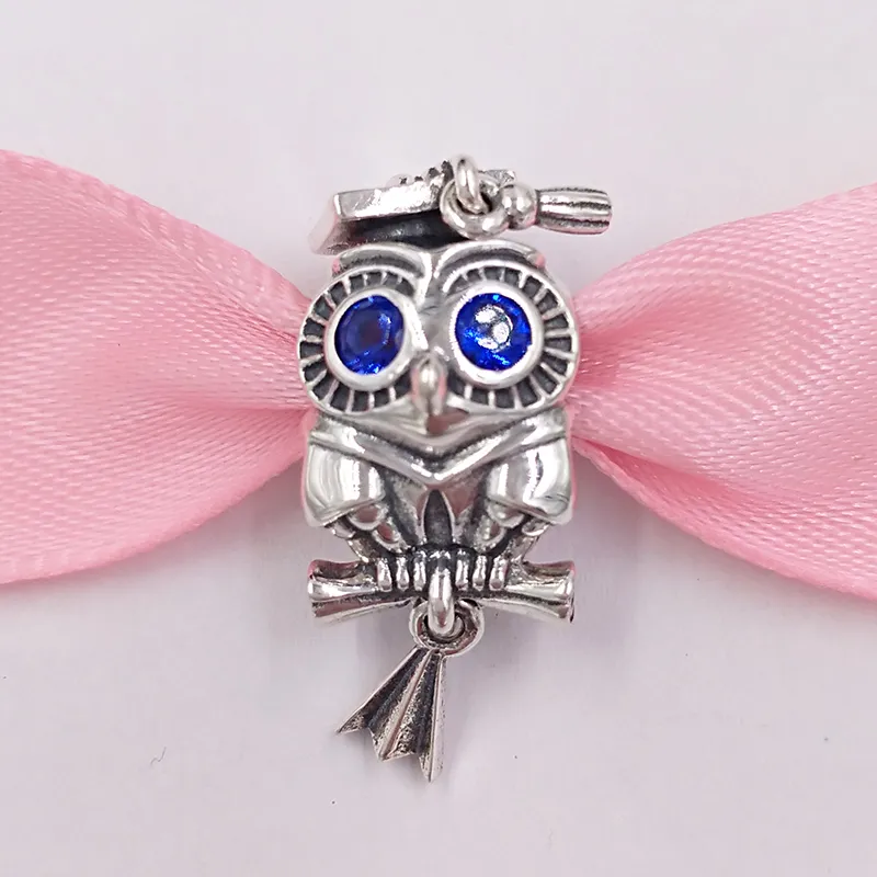 Kit de fabricación de joyas de plata pandora Wise Owl Graduación encantos DIY pulsera mal de ojo para mujeres hombres parejas cadena cuentas brazalete cristal collares espirituales 798907C01