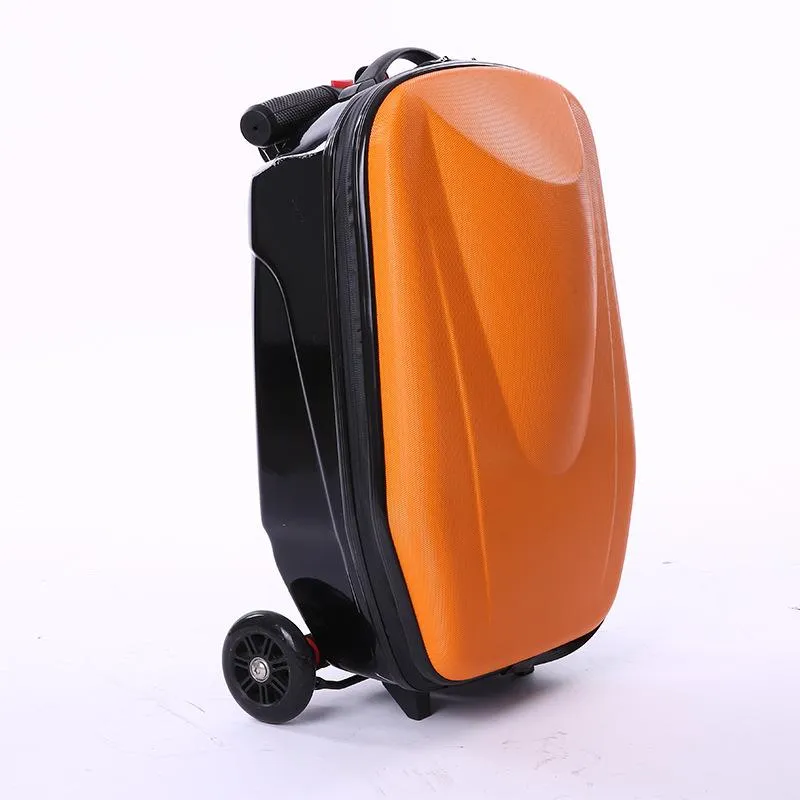 Suitcases 20 Inch Carry On Scooter Trolley Suitcase Skateboard Luggage Wheels219p