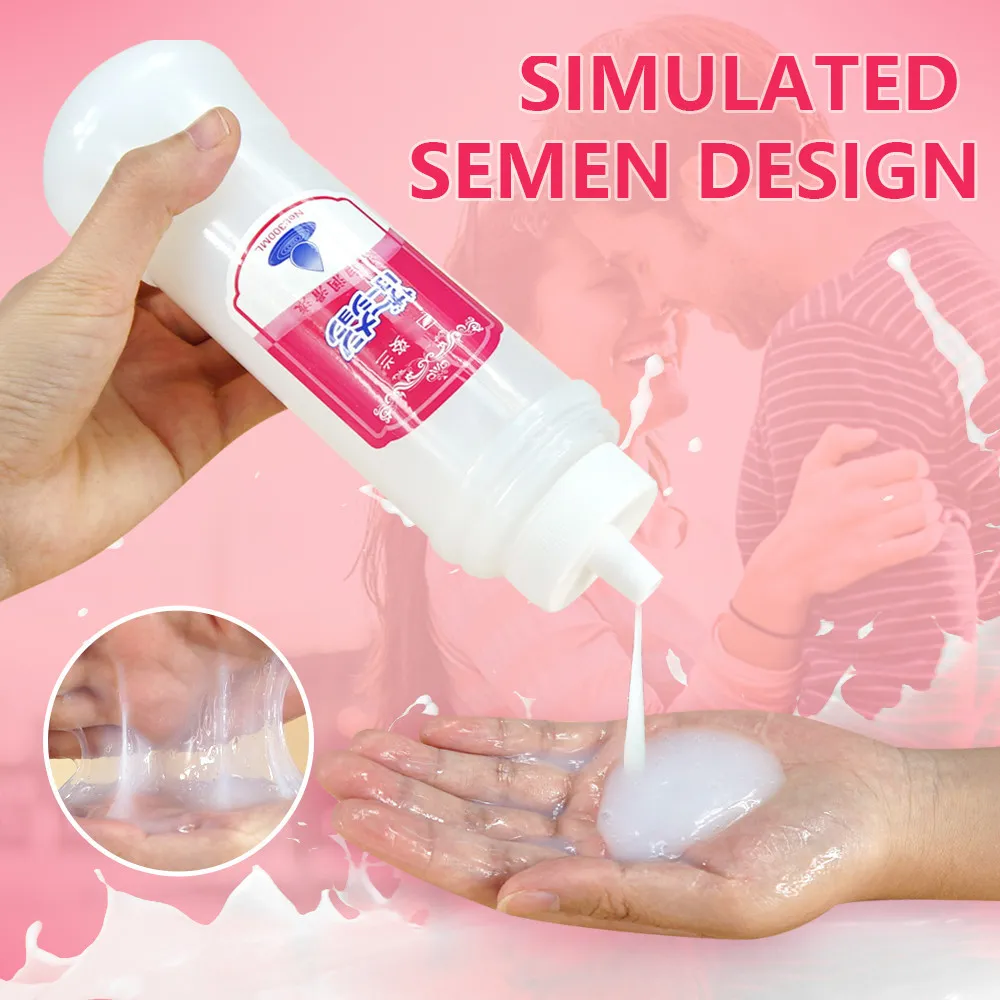 Yutong Simuler le sperme 500 ML Crème naturelle AV Lubrifiant pour nature Lubrification personnelle à base d'eau Lubrifiant vaginal anal