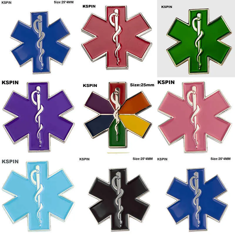 Nursing Amusing Lapel Pin Badge Pin EMT EMS Blue Enamel Pins Brooch Badges