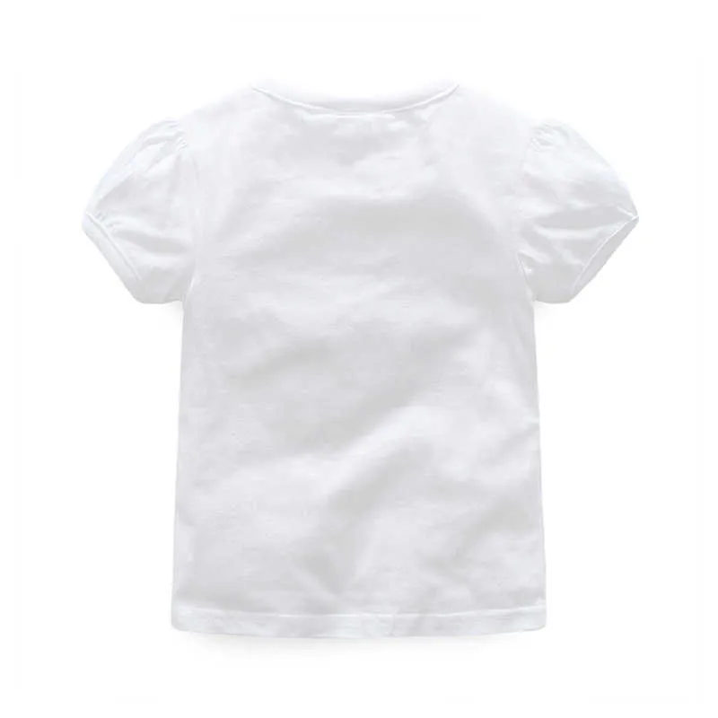 子供服夏到着ベビートップベーシックシャツ100％コットンガールズ半袖Tシャツ210529