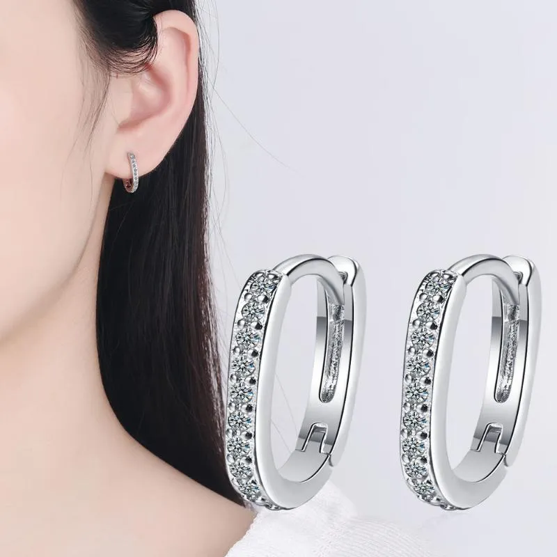 Brinco de prata esterlina, brinco de cristal dourado para mulheres, moda feminina coreana, joia de orelha 188h
