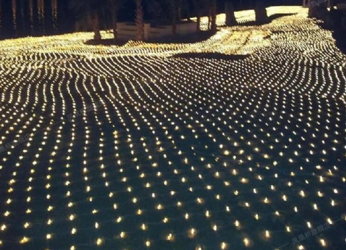 6M 3M 640LED 3M 2M210LED luci nette festival luce esterna del giardino 110V 220V Luci Natale Matrimonio Piazza Parco Decorazione280E