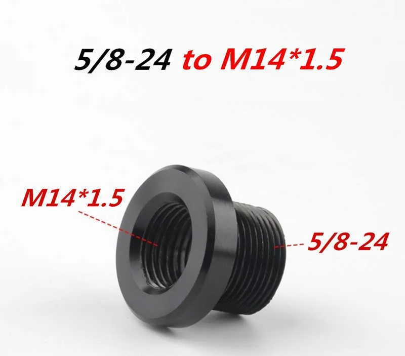 of 5/8" x 24 to 1/2-28 to M14x1 to M14x1.5 For Barrel Thread Adapter for .223 .308 AK47 AK74 SKS Suitable for all NAPA