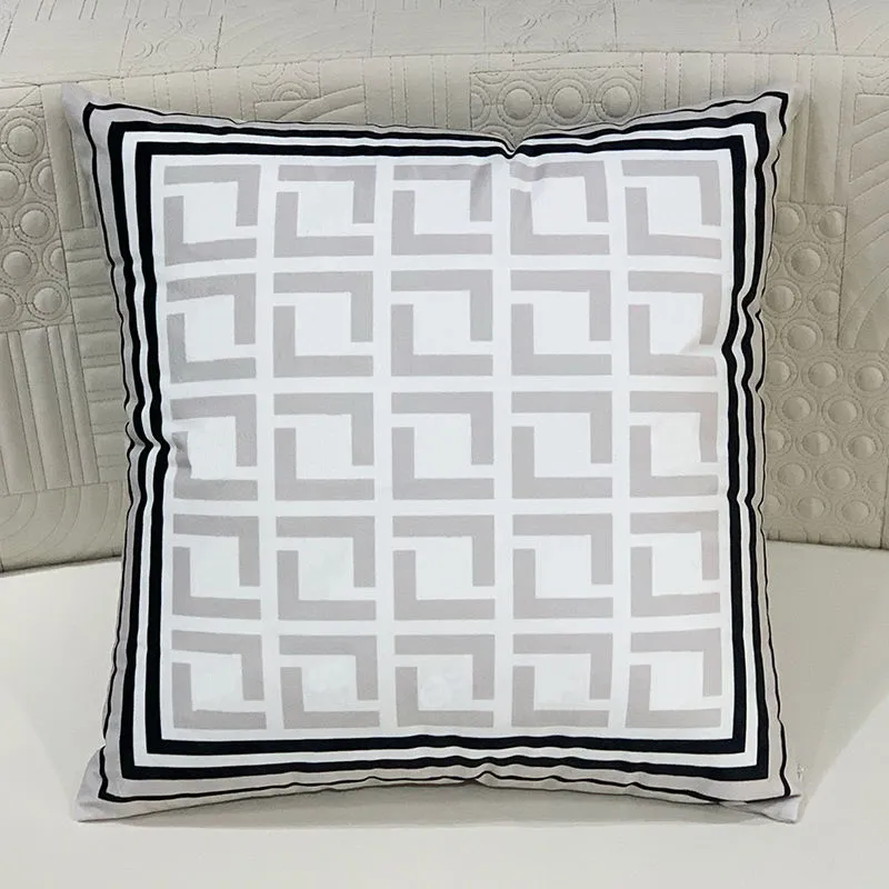 Poduszka dekoracyjna poduszka luksusowa poduszka marka dekoracyjna projektant z literami F Moda poduszki bawełniane okładki domowe poduszka 258s