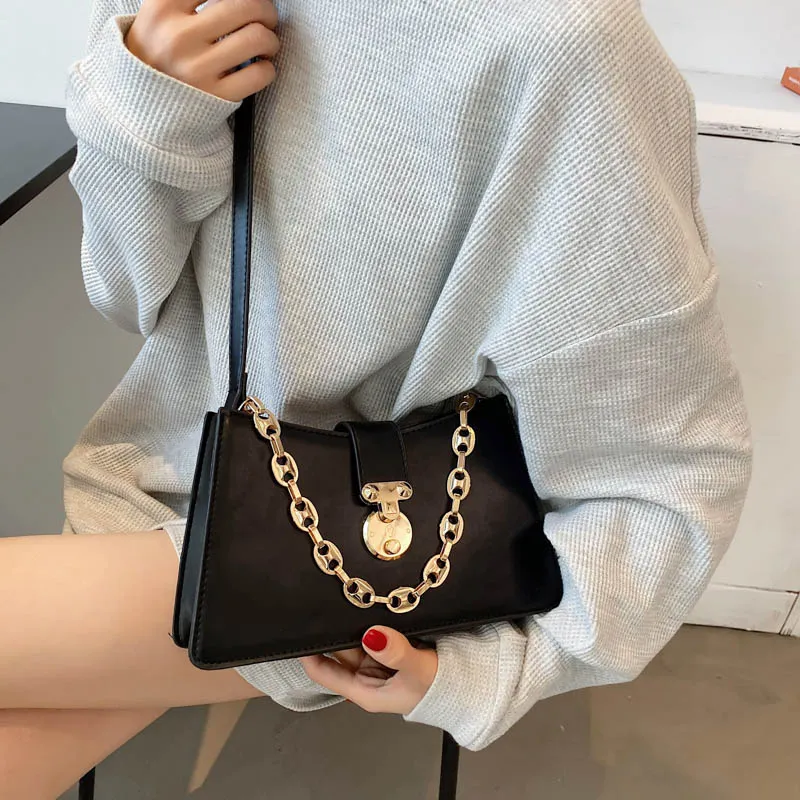 Fashion Shoulder Bags Handbags For Women Small PU Leather Crossbody PU Leather Branded Designer Purse Office Female