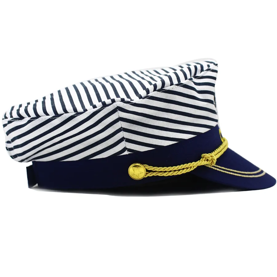 Капитан шляпа костюм ВМС морской пехотинец Адмирал Венезя Яхта Бейсболка для партийных аксессуаров моряк на лодках каналось, регулируется 2410924