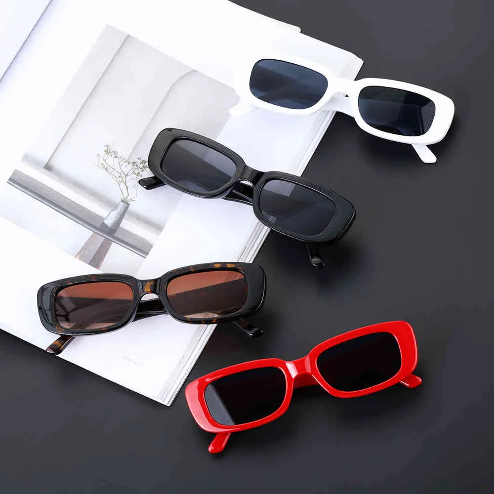 2022 Retro Square Sun Glasses Luxury Travel Small Rectangle Sunglasses Men Women Vintage UV 400 Protection Beach Eyeglasses woman Eyeglasses