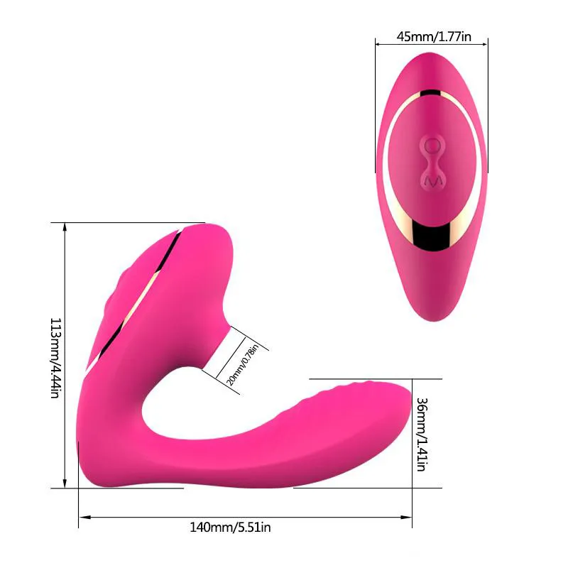 Giocattoli del sesso Vibratore succhiare vaginale Vibrazione a 10 velocità Clitoride orale Materiale in silicone medico Indossabile Stimolante Masturbat femminile8362227