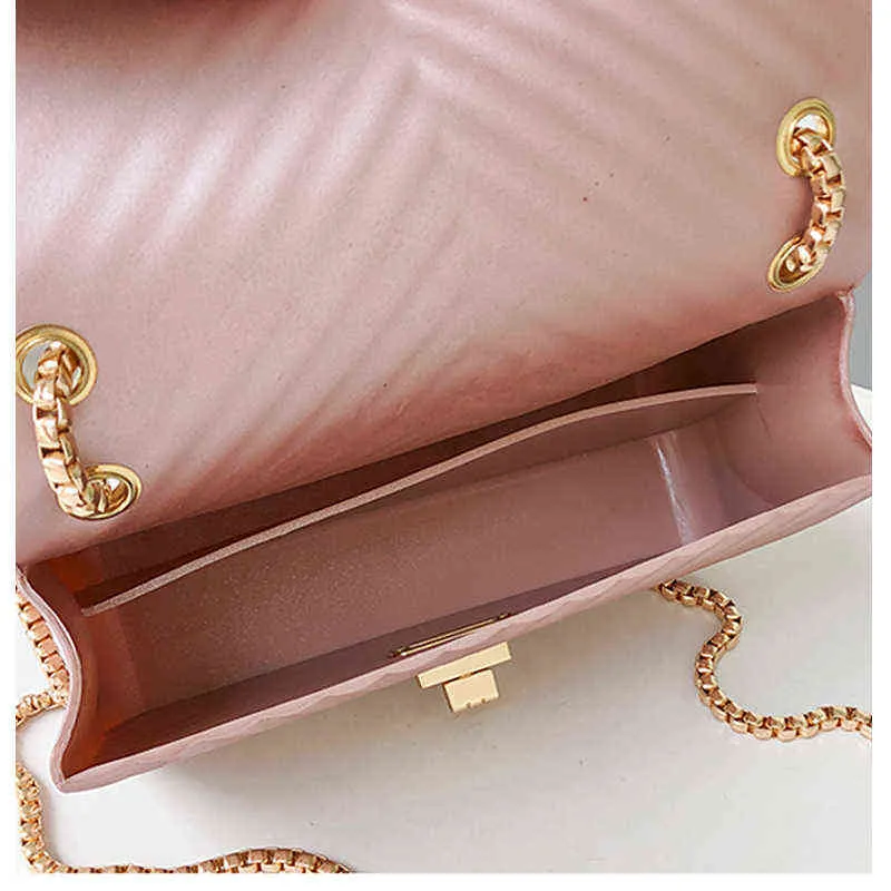 العلامة التجارية الشهيرة PVC Messenger Bag Luxury Luxury Counter Creater Fults Vintage Female Chain Jelly Pack 2110282221