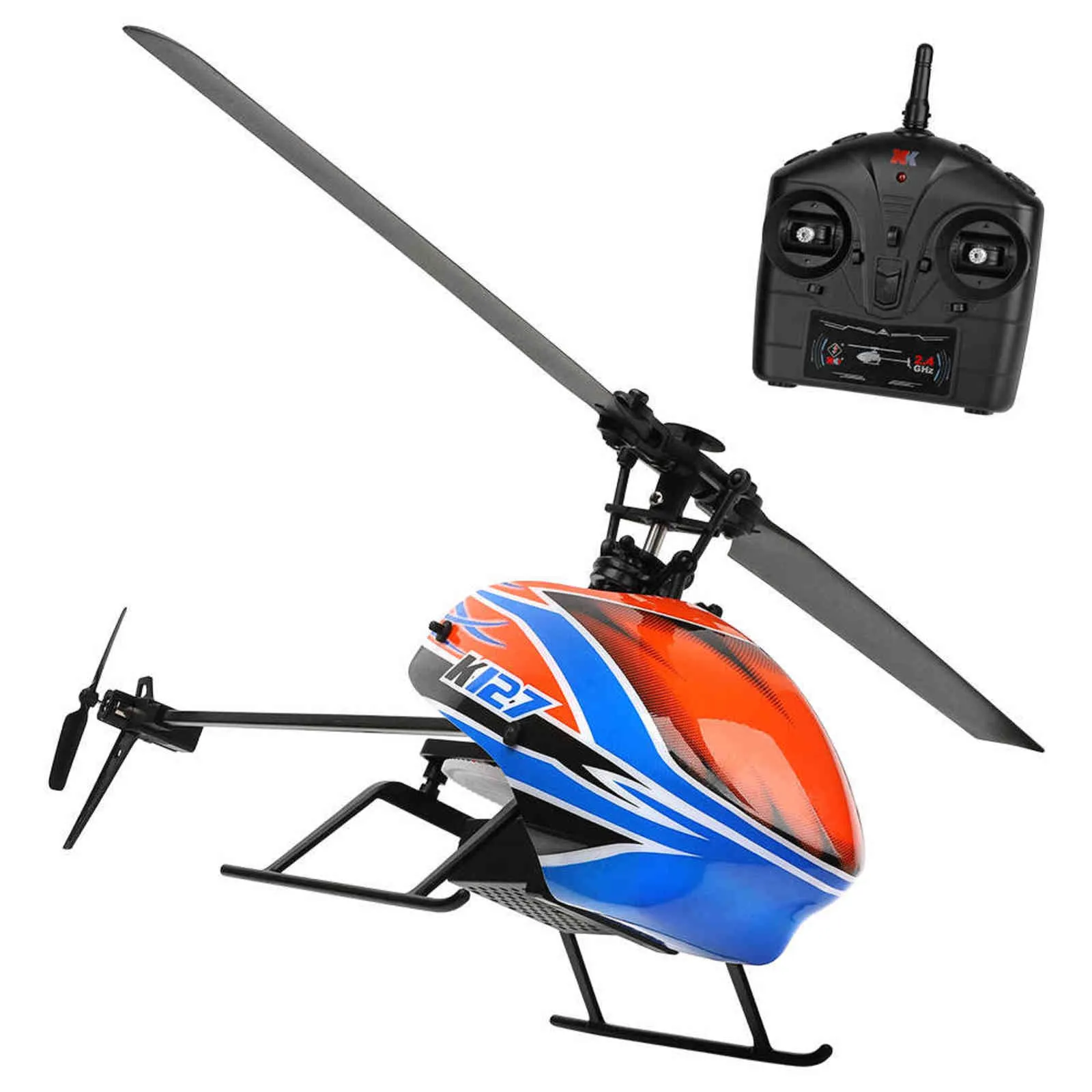 4CH RC Mini Drone 2.4G 6-Axis Gyro Altitude Hold Flybarless Elicottero RTF Quadcopter XK K127 Giocattoli di controllo remoto bambini 211104