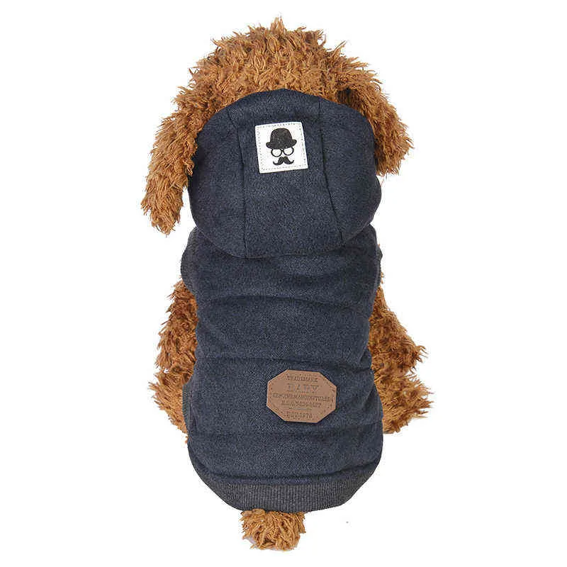 Одежда зимних собак Толстые теплые для маленького щенка с капюшоном PET PEестная куртка Classic Chihuahua yorkie одежда 220125
