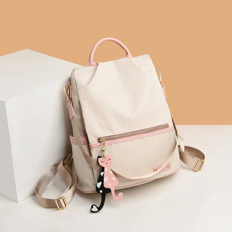 Neue koreanische Version des Rucksacks schlank minimalistische wilde lässige große Kapazität Oxford Tuch Rucksack y0804