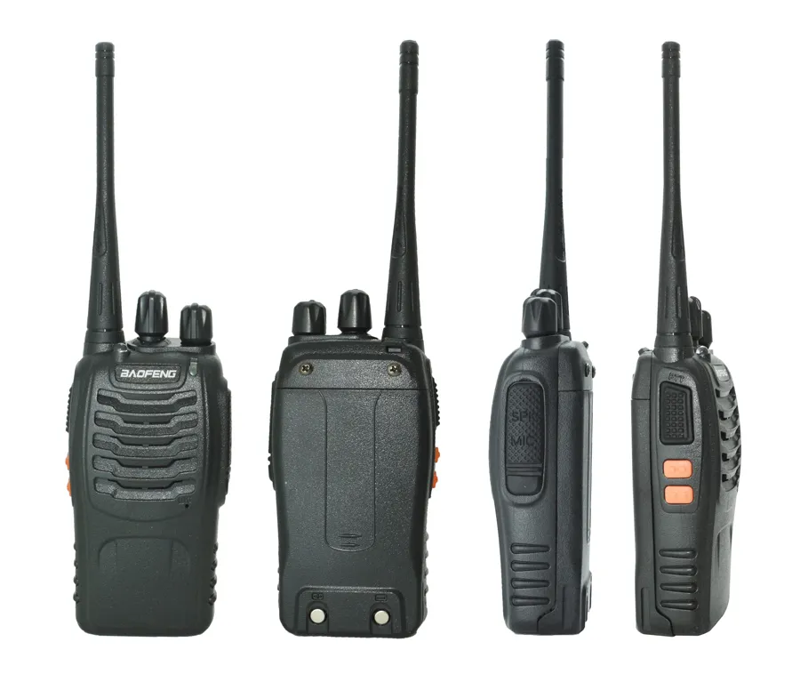 4 pièces/ensemble nouveau talkie-walkie d'origine Baofeng BF888S BF-888s 5W 16CH UHF 400-470MHz BF 888S talkie-walkie Radio bidirectionnelle