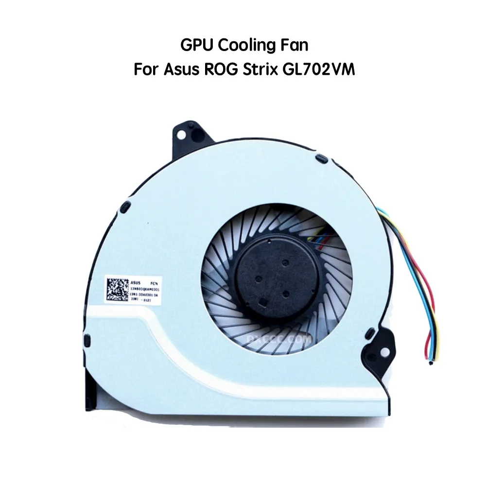 5V ordinateur portable ventilateur refroidisseur ordinateur portable CPU GPU ventilateurs de refroidissement ASUS ROG Strix GL702VM GL702V FCN FJ9U FJ9T ventilateurs de processeur d'ordinateur