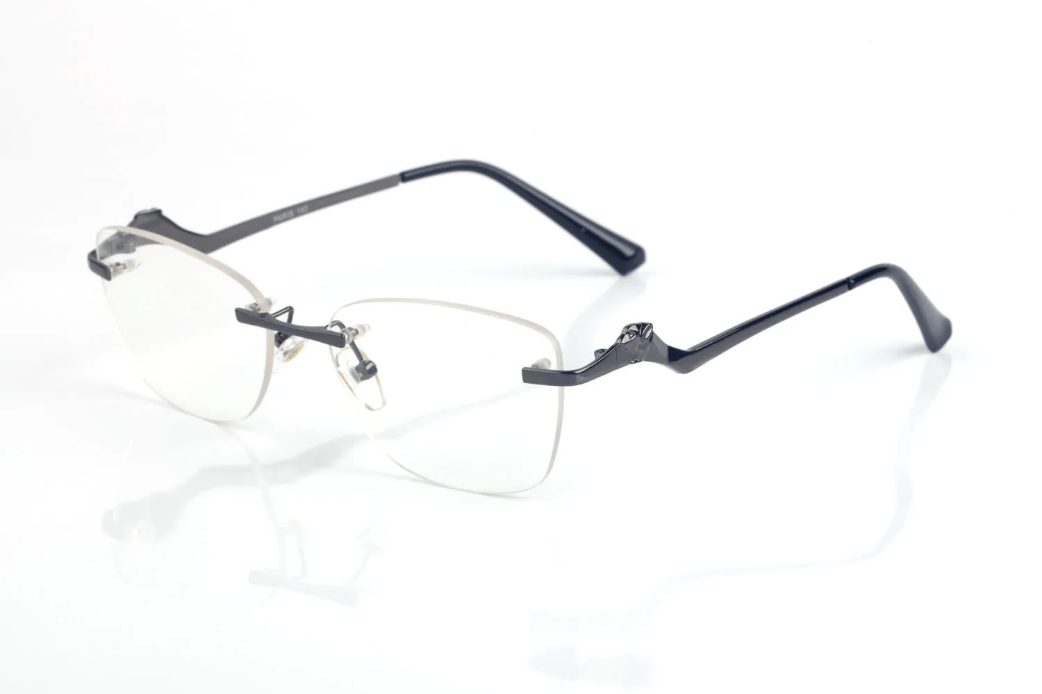 Vintage Bezprzewodowe okulary przeciwsłoneczne marka okularów przeciwsłonecznych dla mężczyzn metalowy malutki drut stop nieregularny rama przezroczysty obiektyw żeńskie męskie okulary L2043