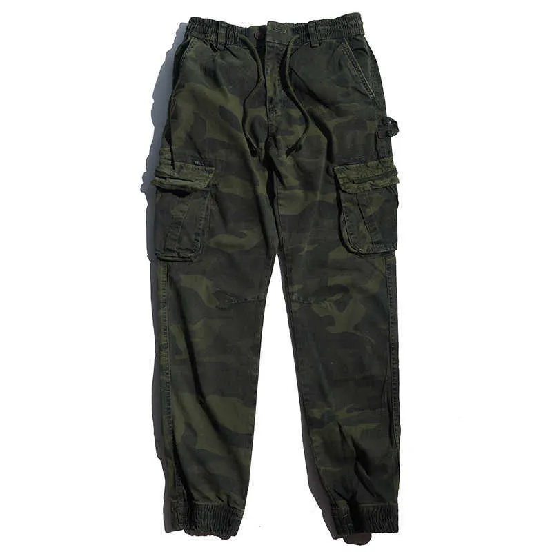 GlacialWhale Hommes Pantalon Cargo Hommes Multi-poches Mâle Hip Hop Japonais Streetwear Pantalon Jogging Camouflage Pantalon Pour Hommes 210930