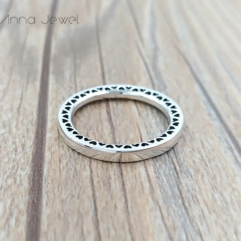 Ästhetische Schmuckherstellung, Hochzeit, Boho-Stil, Verlobung, LOVE HEARTS Pandora-Ringe für Damen und Herren, Paar-Fingerring-Sets, Geburtstag, Valentinstag, Geschenke