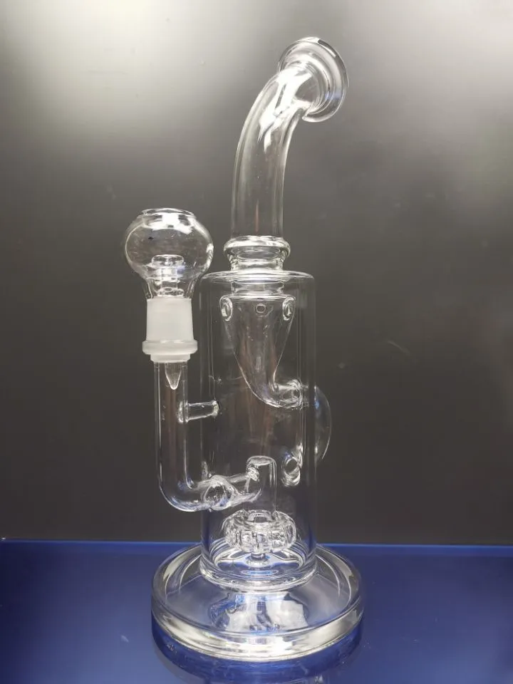 Hochwertige Dab Rig Shishas Recycler Bong Wasserpfeife grün und ganz klar Außengewinde Größe 14,4 mm Sestshop