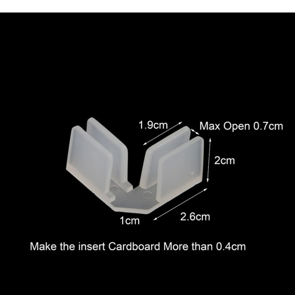 Plastic Cross Square 90 Degree Sleeve Over Paper Box Glass Shelf Connector Clamp Junction Attachment Carton Clip Concatenate