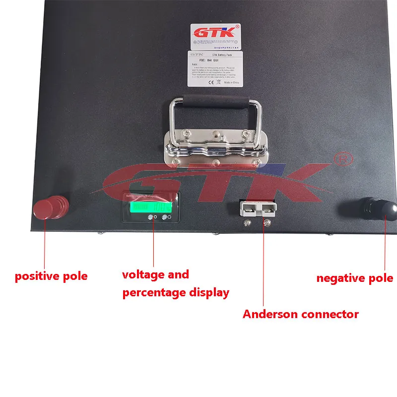 Batterie GTK 52V 40AH LTO avec batterie au lithium BMS pour 48v 5000w AGV scooter vélo Tricycle onduleur voiturette de golf bateau + chargeur 5A