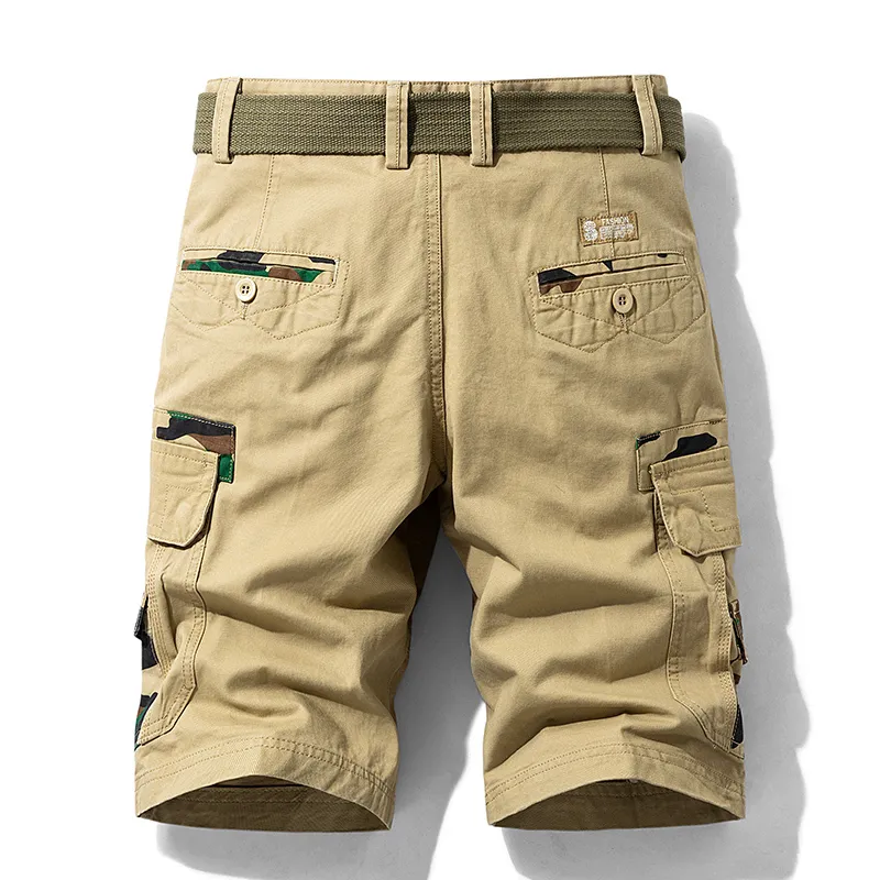 CHAIFENKO Mens Summer Cargo Shorts Army Tactical Pants Loose Work Casual Multi-pocket Military Men