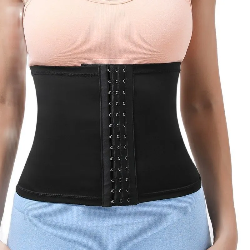 Cinturón recortador de cintura Envoltura de sudor corporal delgada para el estómago Sauna Traje Efecto Cinturón de entrenador abdominal para mujeres 220307