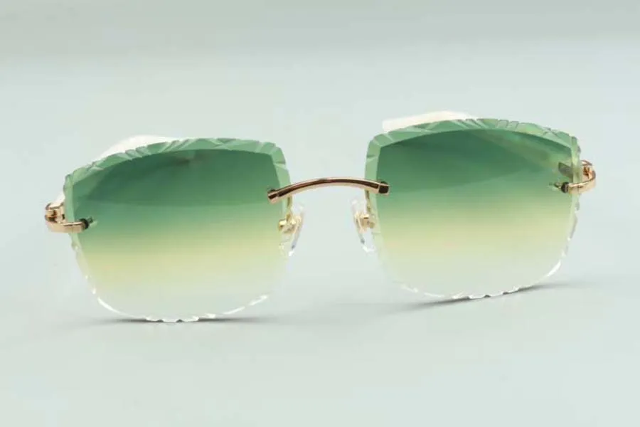 2021 직접 S 디자이너 절단 렌즈 선글라스 3524023 고품질 AZTEC 스틱 안경 크기 58-18-135mm238N