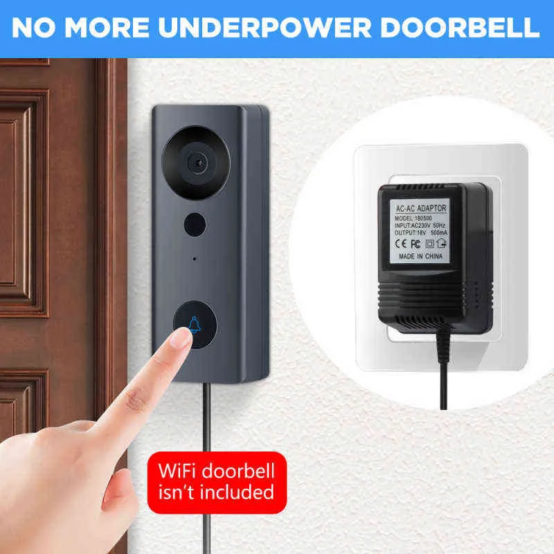 Wireless Smart Wifi Doorbell Camera Phone Video Door Visual Ring Doorbell Intercom With PIR Night Vision Home Security Camera H1116841934