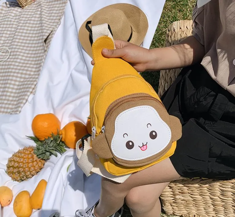 Portamonete bambini Borsa a tracolla Borse a tracolla carine alla moda il tempo libero in tela