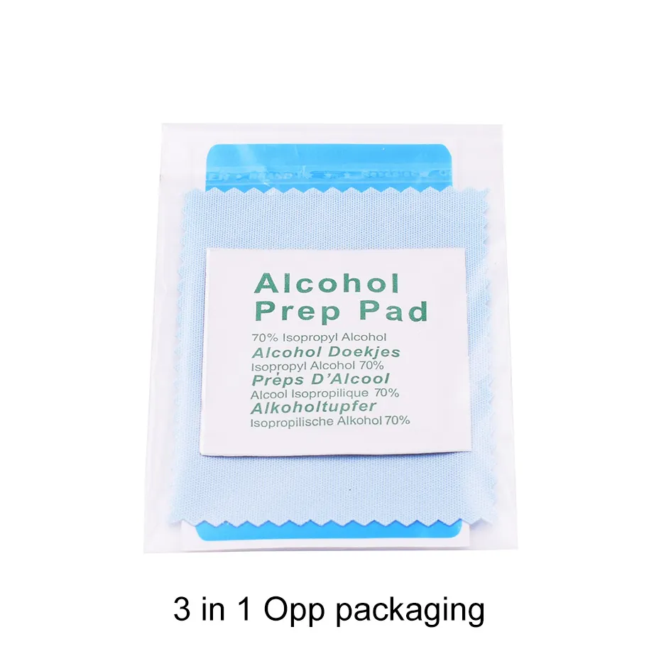 Kit de ferramentas de protetor de tela Almofada de preparação de álcool Pano limpo absorvente de poeira para telefone de vidro lot3202
