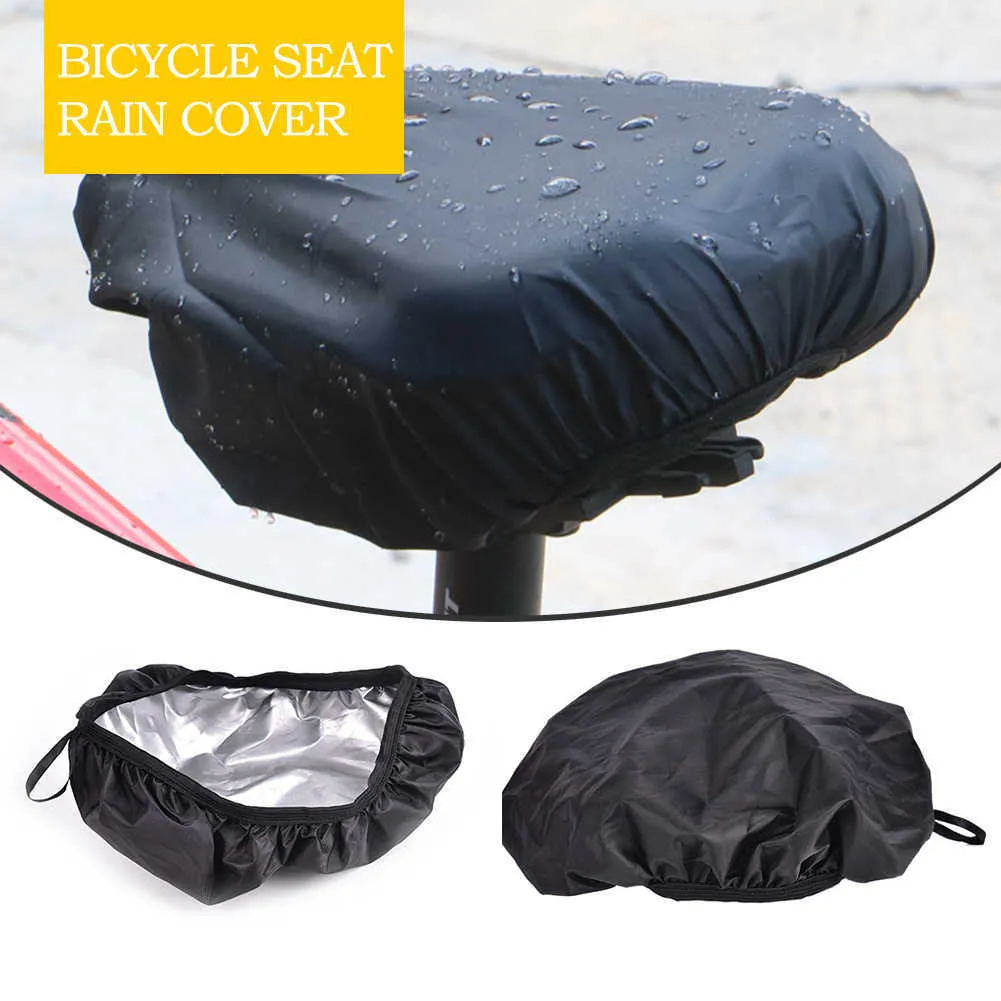 Bicycle Seat Rain Cover Outdoor Waterproof Elastic Dust and Rain Resistant UV Protector Bike Saddle Cover Bike Accessories