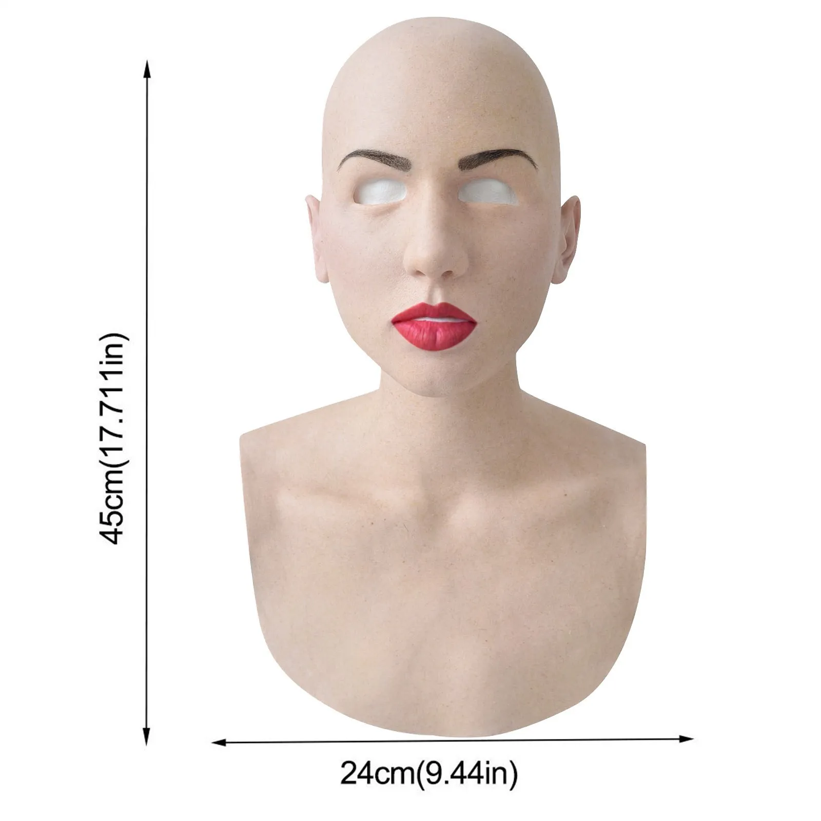 Latex Face Funny Women Realistic Masquerade Silicone Cosplay Another Me-youth Skin Masque Holiday Super Mask