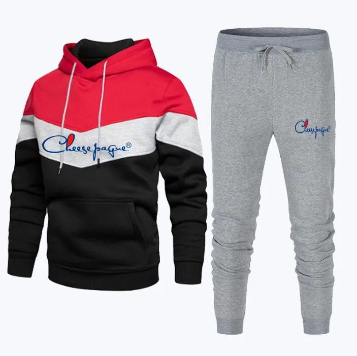 2022 Mens Marca Tracksuit Hoodies e Calças Jogger Alta Qualidade Masculino Outdoor Casual Esportes Jogging Terno Outono Gym Outfits