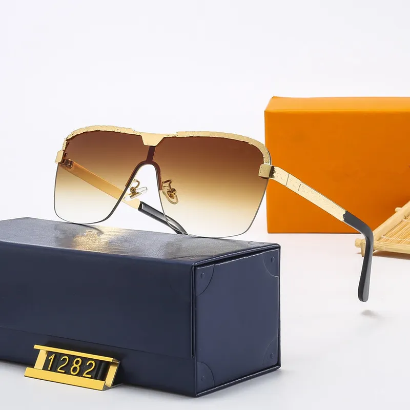 Nuovi occhiali da sole Designer Classic Trend Fashion 1282 Sun occhiali da sole Anti-Ghiare UV400 Eccompagnamento casual uomini e donne266c