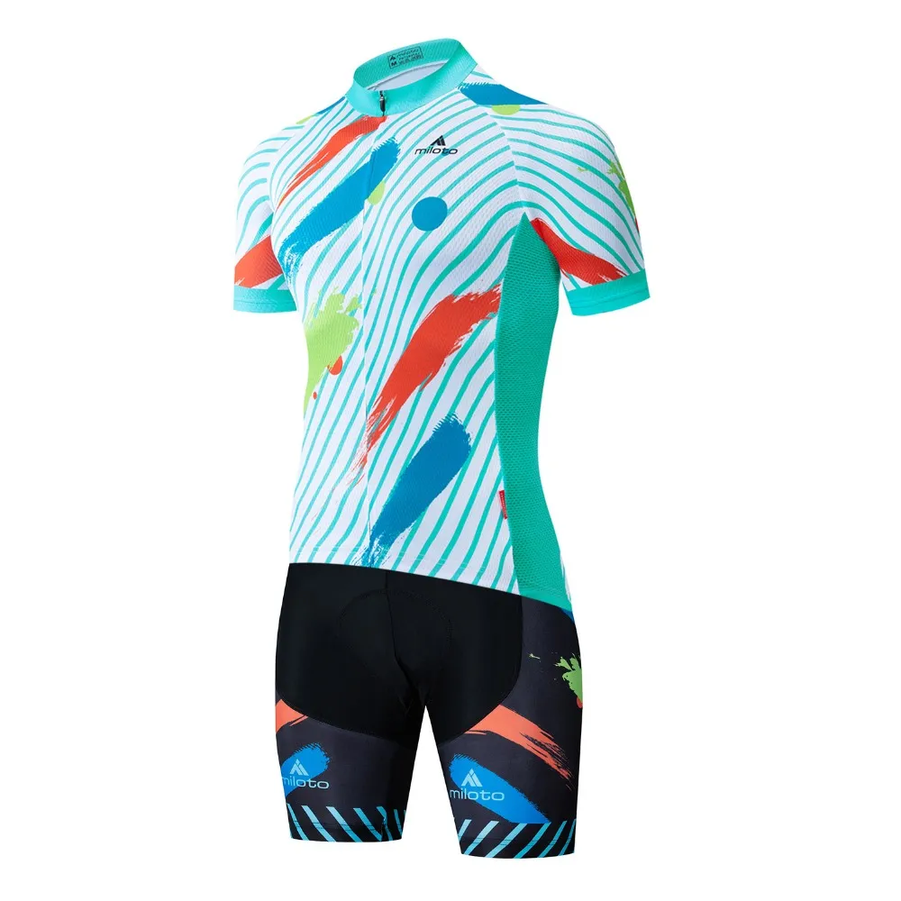 2022 Letnia Jersey set oddychające zespoły wyścigowe zestawy rowerowe sportowe mens krótkie ubrania rowerowe M087305D