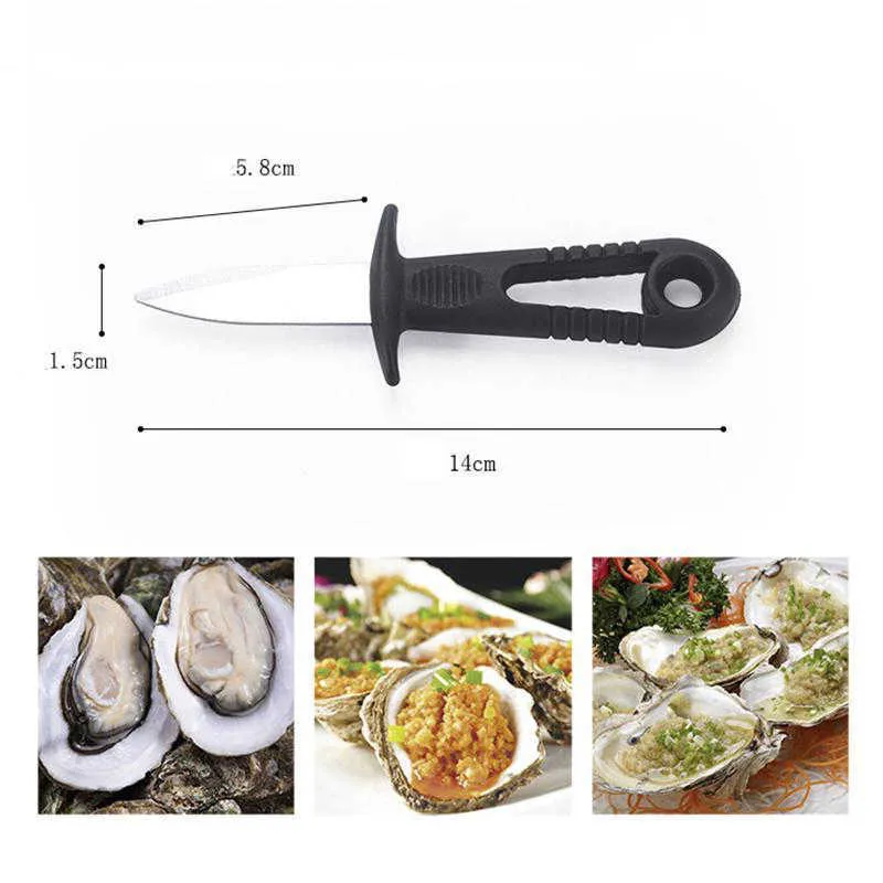 Shells Opener Oyster Knife  Oyster Seafood Open Tool Scallop knife Stainless Steel BBQ Special Shucking Shellfish Open WLL133