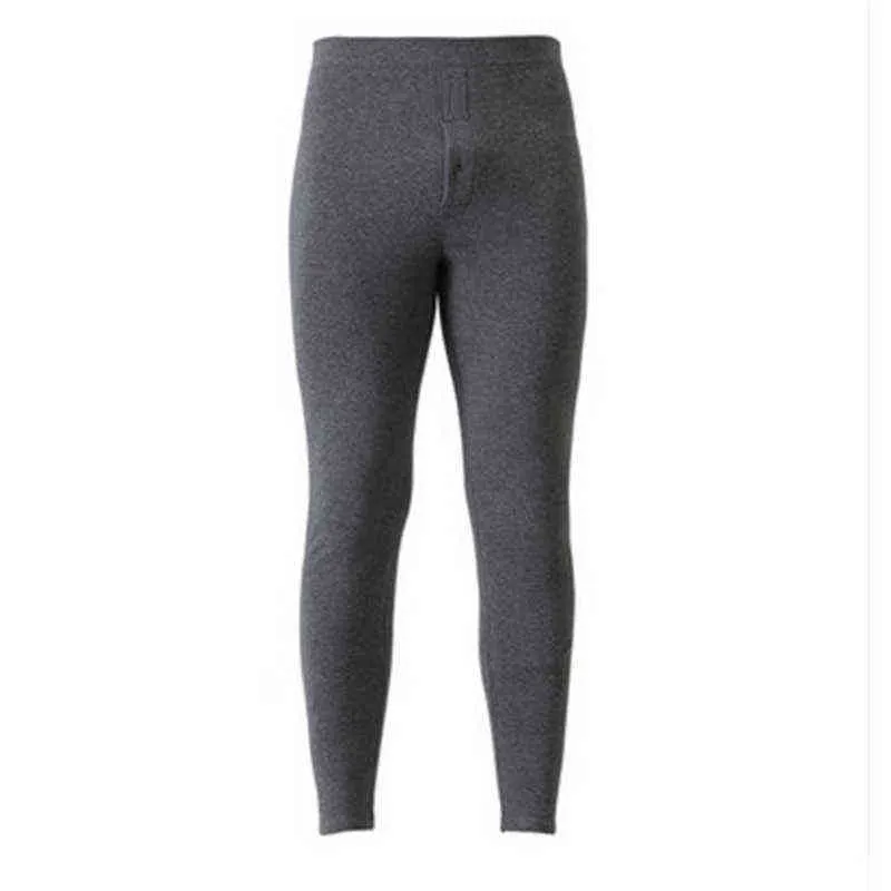 Sous-vêtement thermique pour homme hiver Caleçon long épais legging polaire porter par temps froid grande taille XL à 6XL 211110