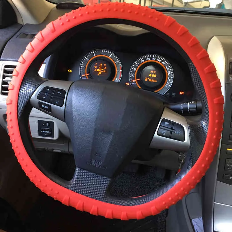 02 Car Steering Wheel Cover Anti-slip 36-40CM14.2-15.7 Car Styling Steering-wheel Car Auto Steering Wheel Cover