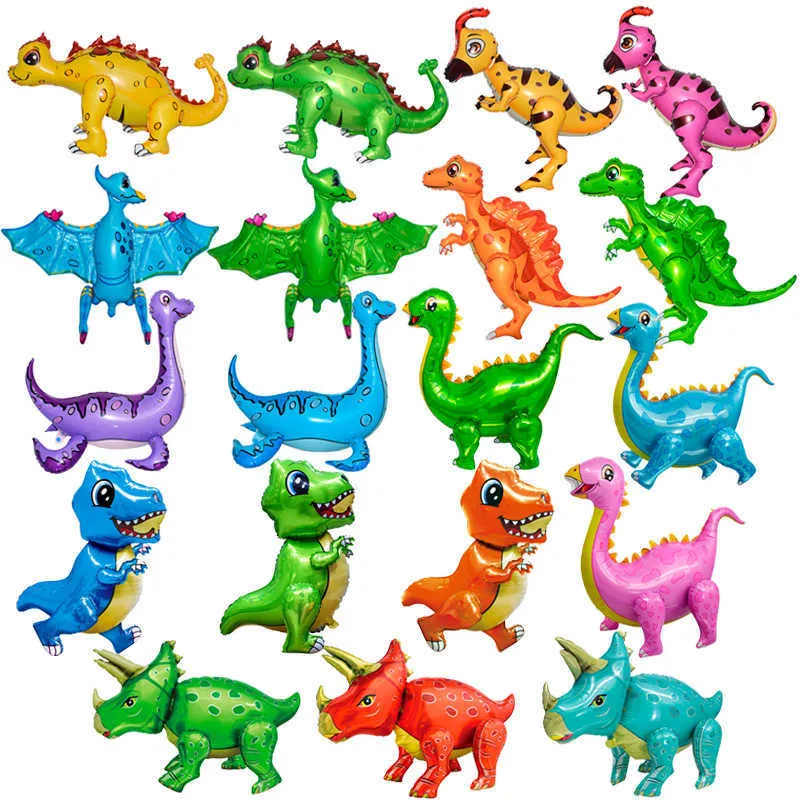 Dinosaur fogli palloncini ghirlanda kit arco di palloncini in lattice foreste animali di compleanno decorazioni feste di compleanno bambini giocattoli baby shower g293o