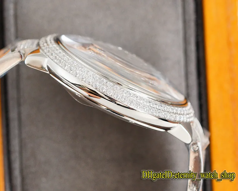 Sonsuzluk Mücevherat Saatleri 0049 RFF V7 Edition Gypsophila CZ Elmas Diam Super 2836 Otomatik Elmaslar Kılıf Tamamen Buzlu Çıkış W299D