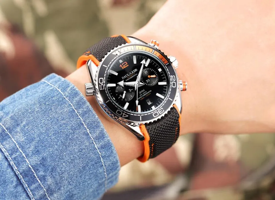 мужские часы автоматические кварцевые мужские часы лучший бренд мужские деловые наручные часы модный мастер-дизайнер роскошный хронограф stopwatc282r