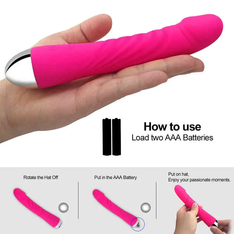 NXY Vuxenleksaker G-Spot Vibrator Klitorisstimulator USB Uppladdningsbar Silikon Dildo Vibratorer Sexmaskinleksaker Erotiska varor för kvinnor Vuxna 1202