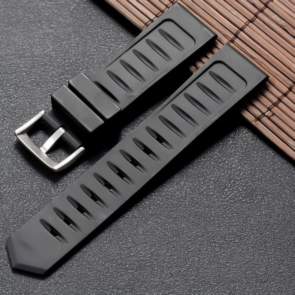 Luxus Männer Schwarz Natur Armband 20mm 22mm Silikon Gummi Uhren Band Gürtel für Tag Strap Carrer für Heuer schnalle Drive Timer H0915