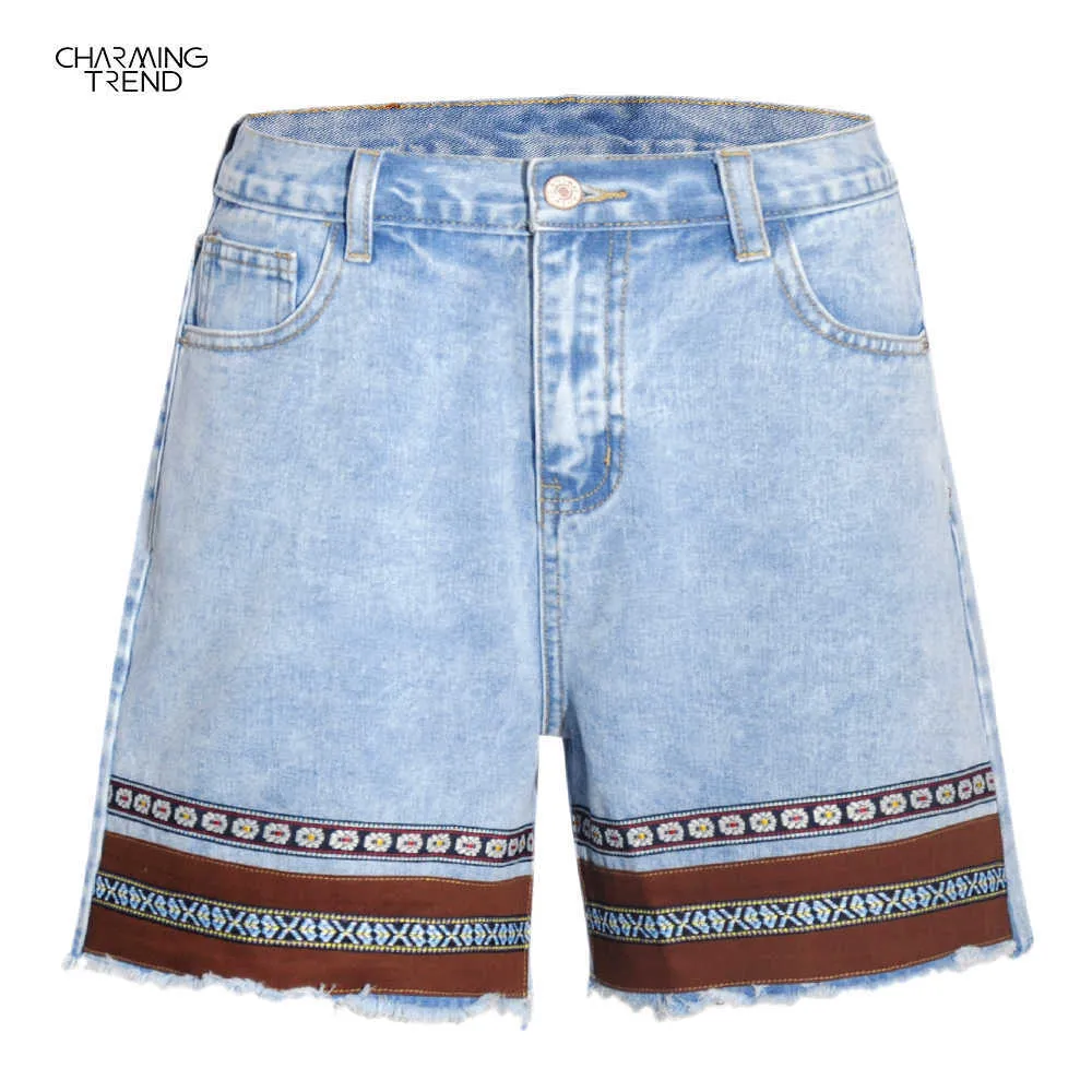 Summer Denim Shorts Women Casual Female High Waist Fashion Boyfriend Style Women's Jeans 210702