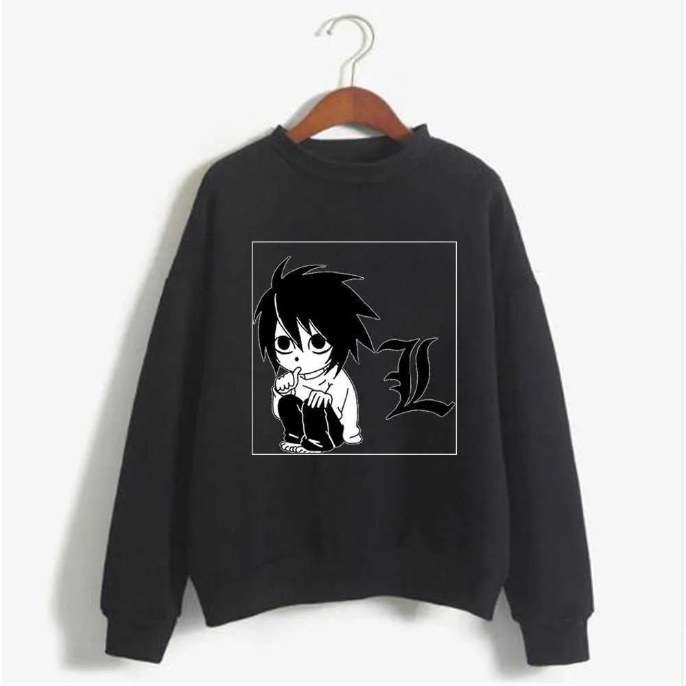 2021 Mode Death Note Hoodies Streetwear Pullover Unisex Sweatshirt Herbst Winter Hip Hop Hoodie Y0804