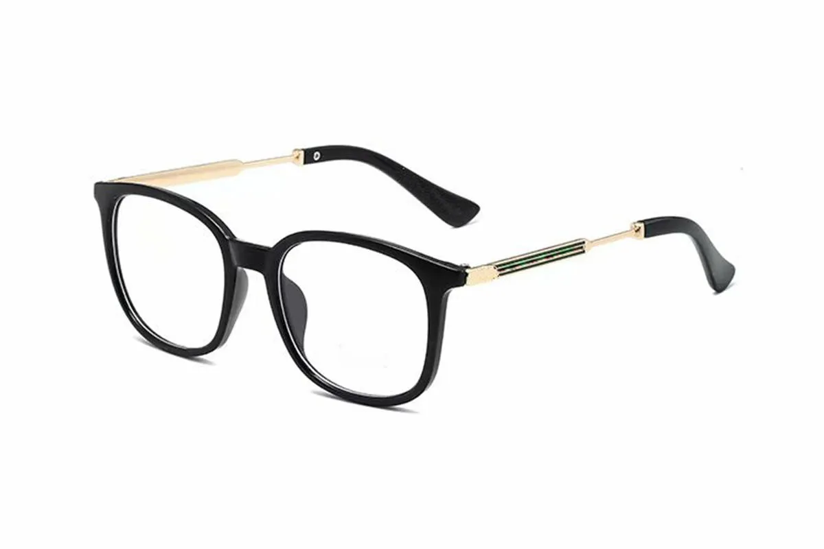고품질 패션 남성과 여성 PC 프레임 안경 금속 각도 안경 투명 렌즈 선글라스 OCCHIALI LENTES LUNETTE DE 342W